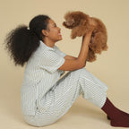 LAZY Morgen Pajamas Set - Sage Stripes | Piyama | Baju Tidur