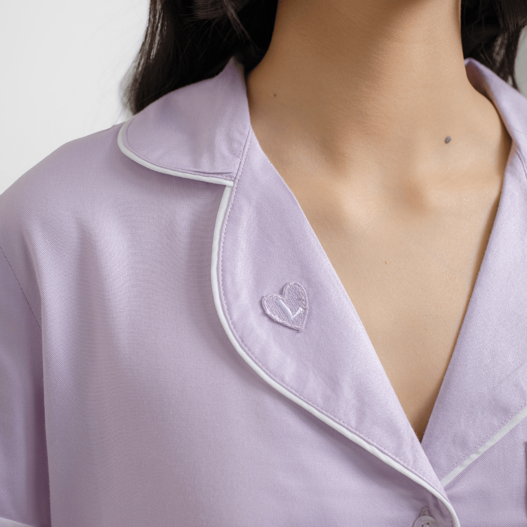 Lazy Pajamas® Classic PLAY Pajamas Set - Lilac | Piyama | Baju Tidur