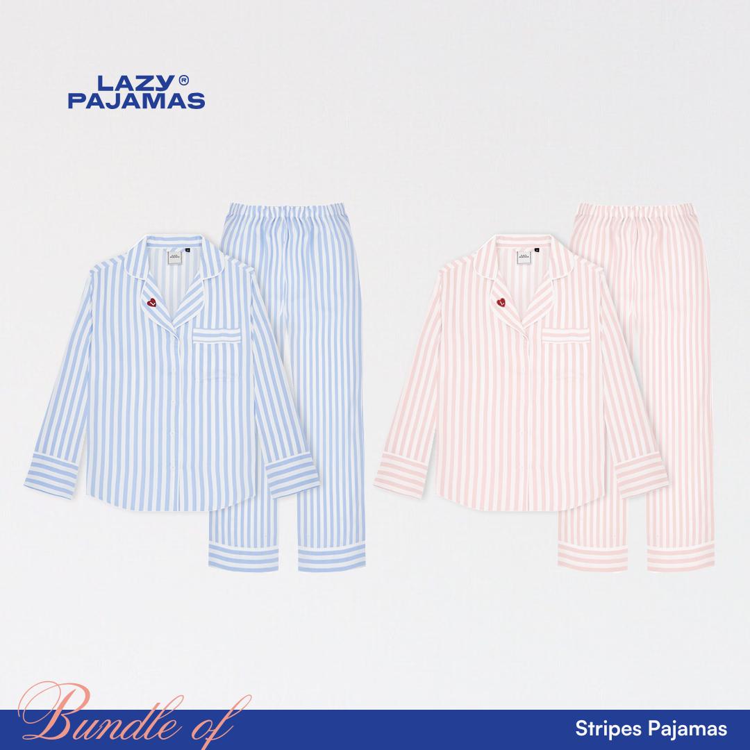 Lazy Pajamas Bundle of Stripes Pajamas | Piyama | Baju Tidur