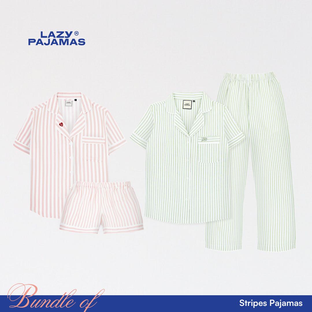 Lazy Pajamas Bundle of Stripes Pajamas | Piyama | Baju Tidur
