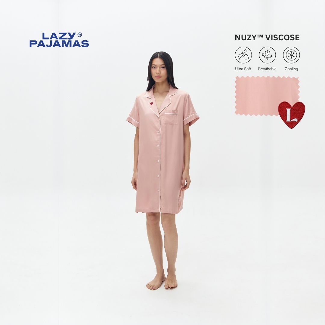 LAZY Pajamas Däster Dusty Pink | Piyama Daster