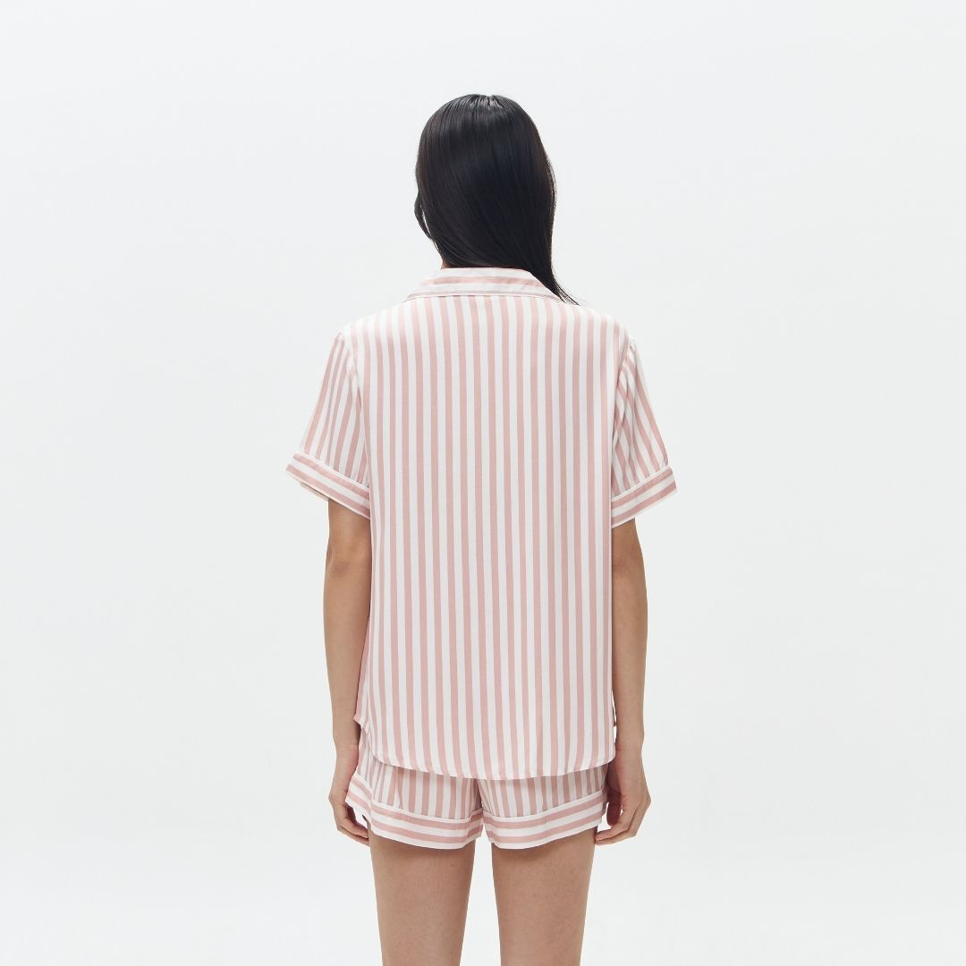 Lazy Pajamas® Classic PLAY Pajamas Set - Pink Stripes | Piyama | Baju Tidur