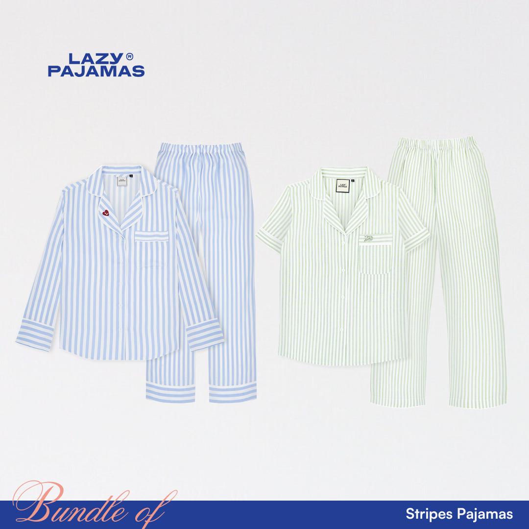 Lazy Pajamas Bundle of Stripes Pajamas | Piyama | Baju Tidur