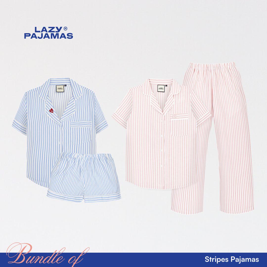 Lazy Pajamas Bundle of Stripes Pajamas | Piyama | Baju Tidur