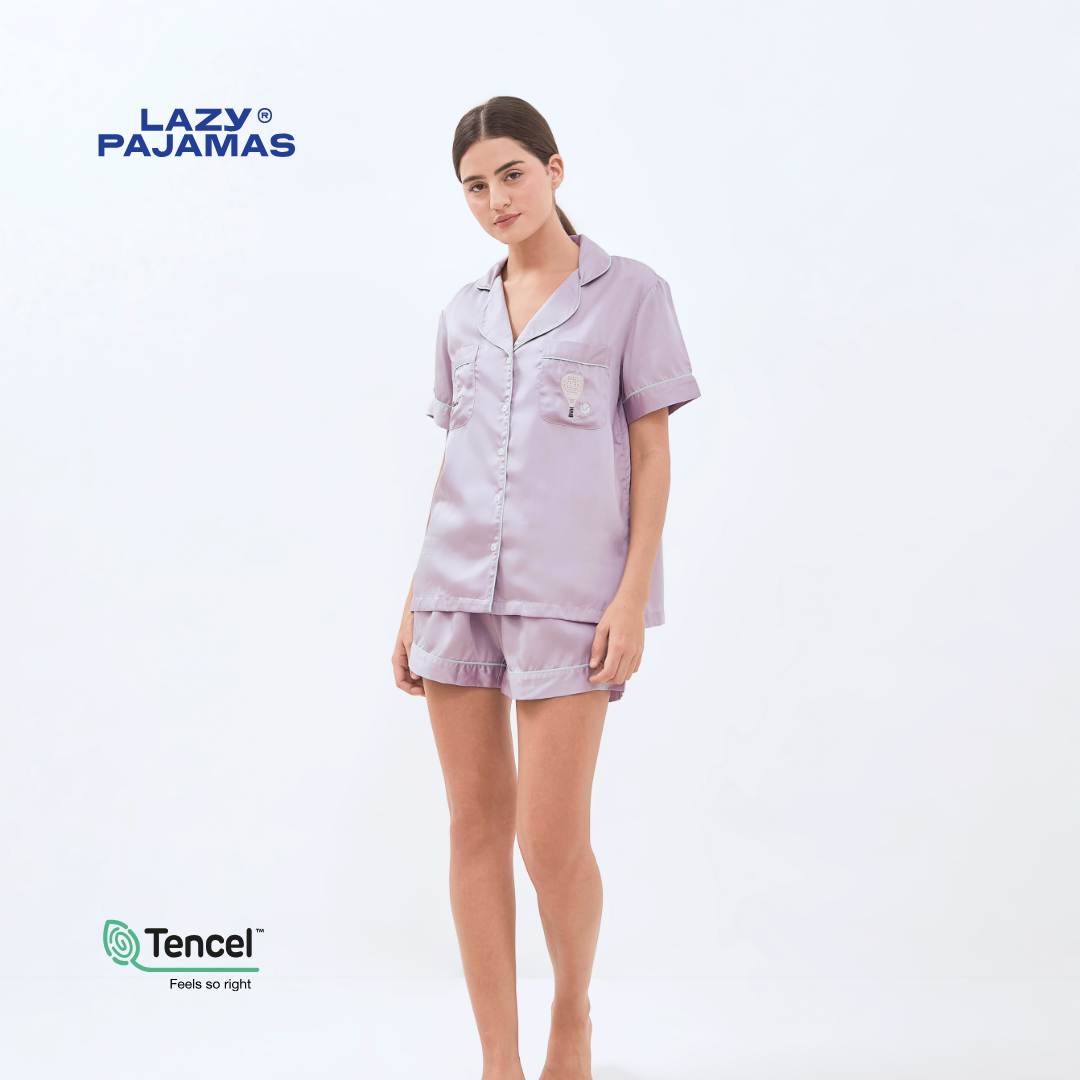 Lazy Pajamas® Tencel™ Silk Sports Series Pajamas Padel  - Piyama | Baju Tidur